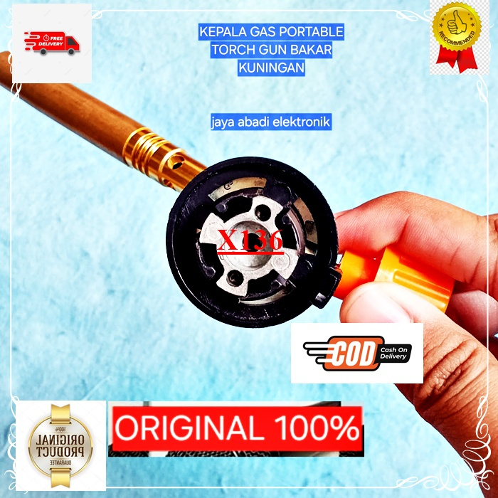 X136 mematri Kepala Blender H121 KEPALA GAS PORTABLE ORI 100%  TORCH GUN BAKAR las logam Manual Blow