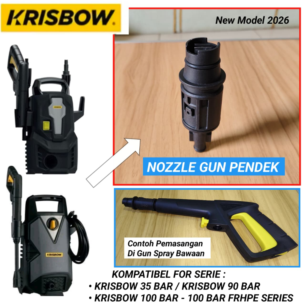 LANCE PENDEK KRISBOW / GUN JET CLEANER / GUN HIGH PRESSURE KRISBOW / TEMBAKAN JET CLEANER KRISBOW Se