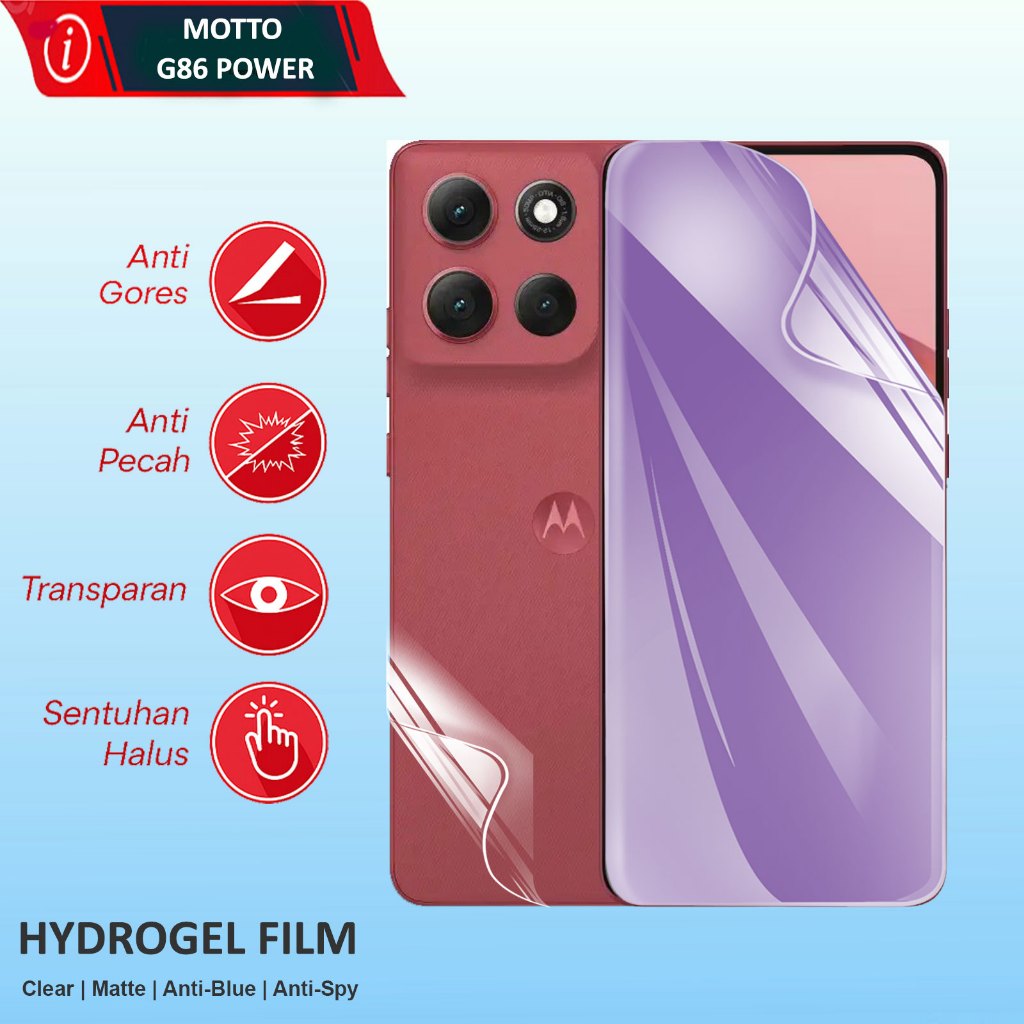 Anti Gores Moto G86 Power Hydrogel Film Not Tempered Glass