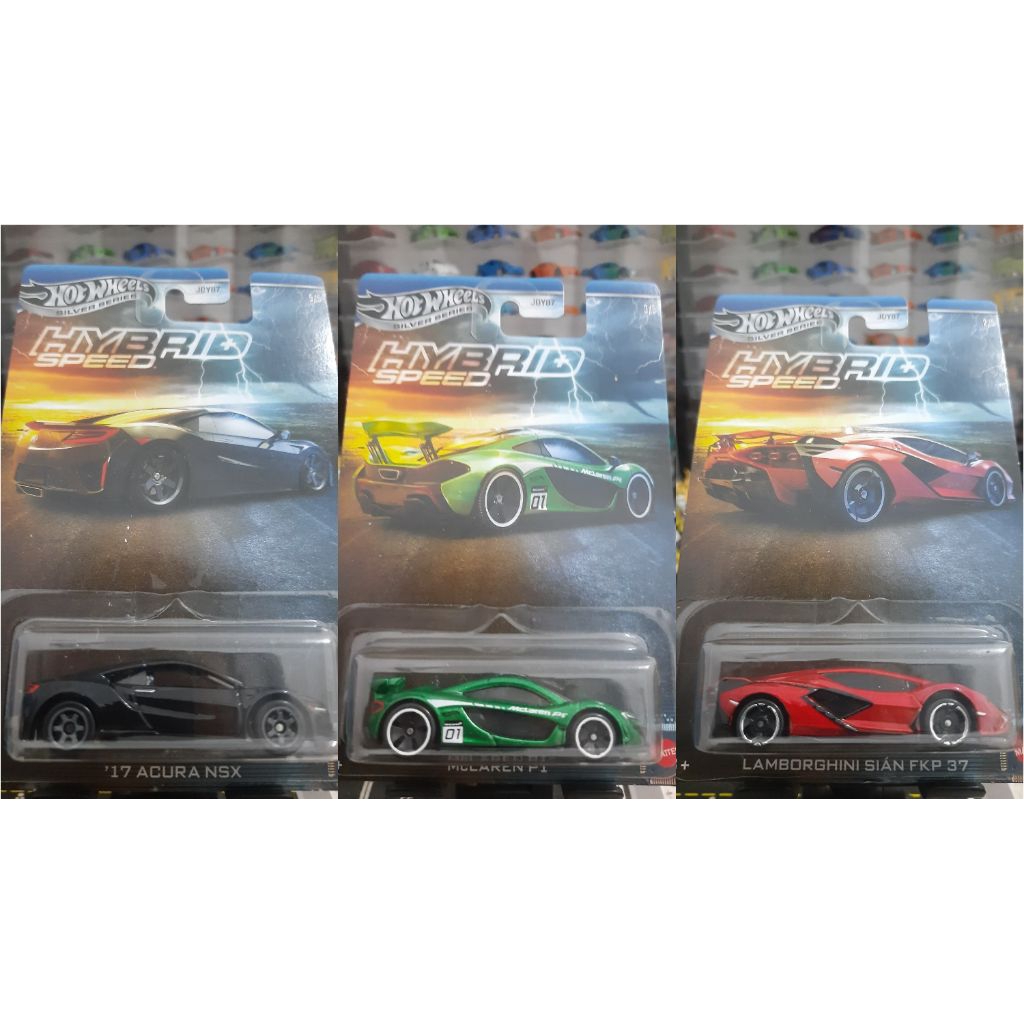 Hot Wheels Silver Series Hybrid Speed, Acura, McLaren, Lambo