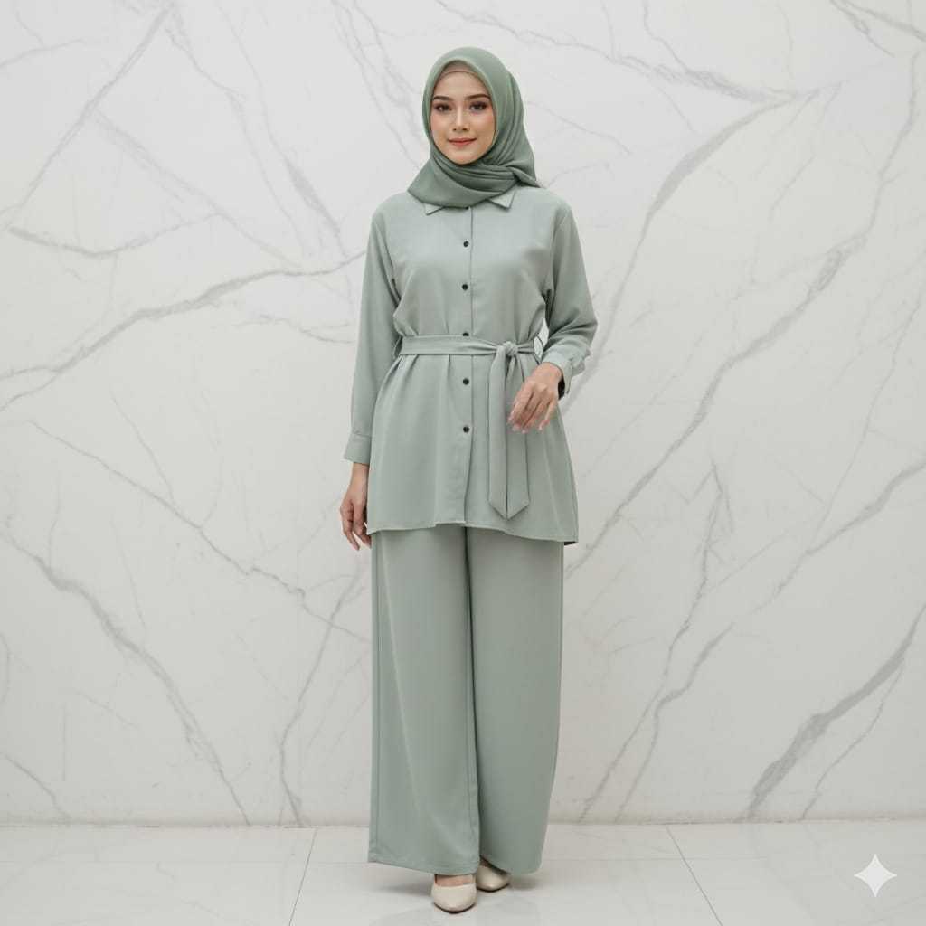 Setelan Tunik Ity Crepe || Ity Crepe Premium || Kode 02 - JT Collection