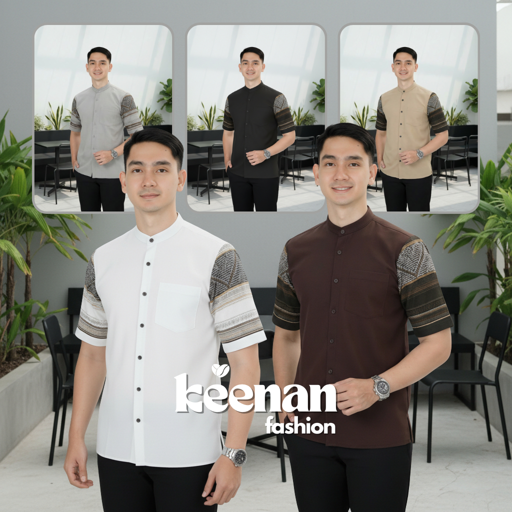 Baju koko pria dewasa baju koko pendek fashion muslim pria dewasa baju koko kombinasi batik