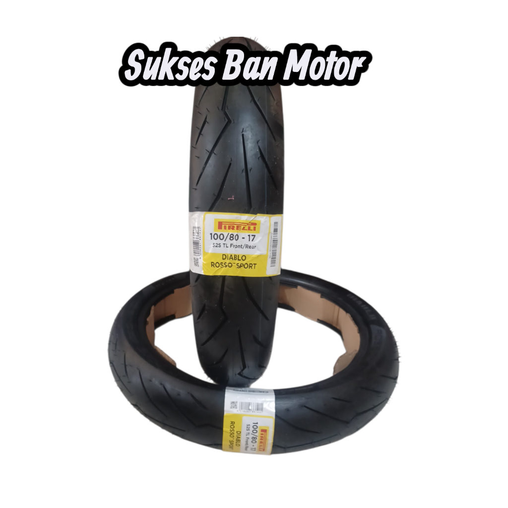 Ban Pirelli Diablo Rosso Sport 100/80 ring 17 Tubeless