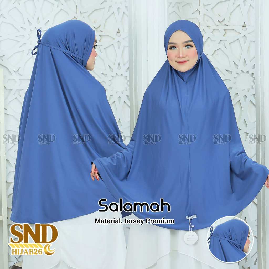 SND Hijab - Salamah Jumbo  Tali Size XXXXL | Khimar  Malay Tali Kerudung Syar'i Terbaru 2026 Jersey 