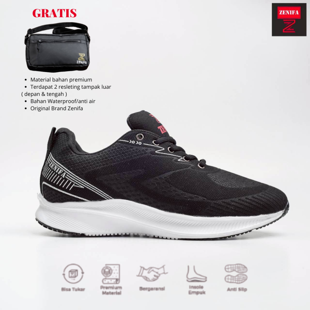 Zenifa - Sepatu Running Shoes Pria Olahraga Sneakers Joging Lari Zenifa Amoka 2026