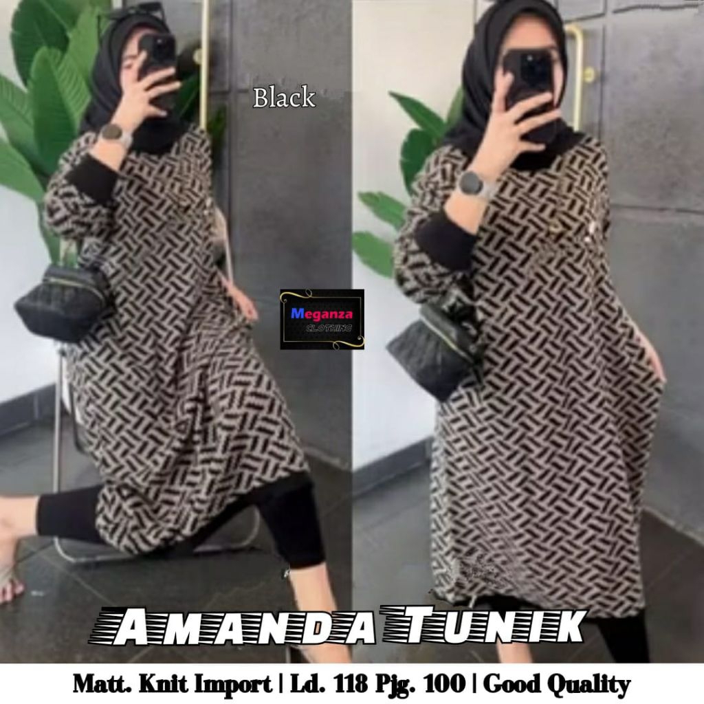 Long tunik rajut import jumbo