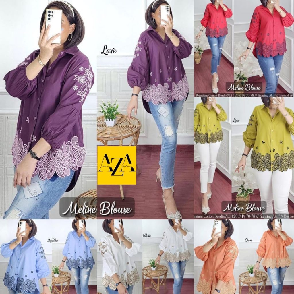 Tunik bordir premium Aleta/Vicky tunik