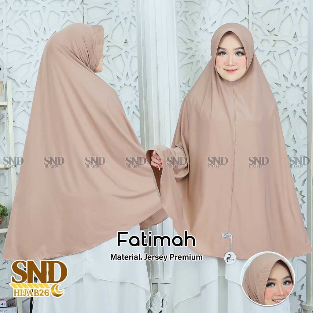 SND Hijab - Fatimah Jumbo  Pad Size XXXXL | Khimar  Pad Kerudung Syar'i Terbaru 2026 Jersey Premium 