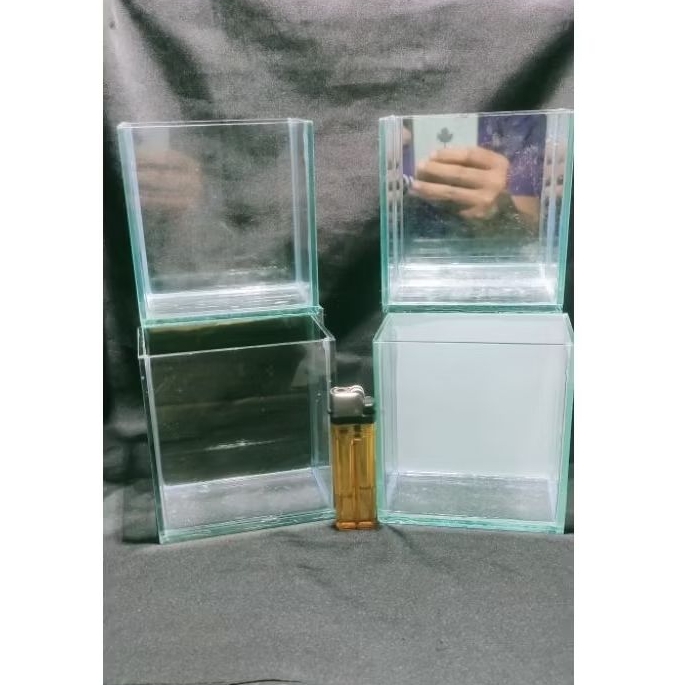 Akuarium GRATIS PACKING FOAM uk 10x6x10 | soliter cupang | akuarium kaca | akuarium mini | soliter k