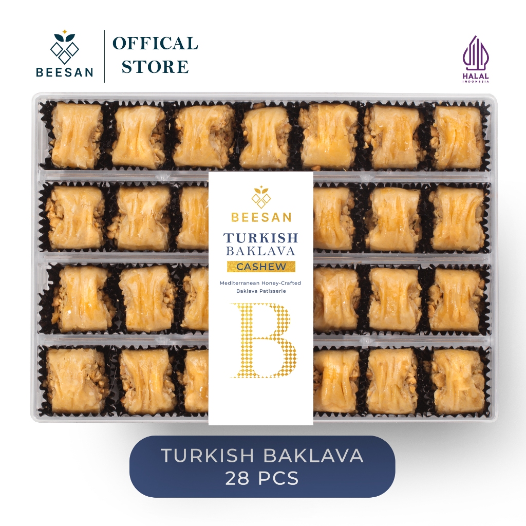 Baklava Turki Kacang Mete Premium madu asli – Heritage Recipe  | Beesan