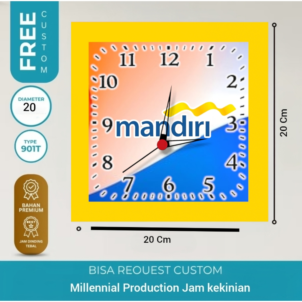 JAM MILENIAL JAM LOGO BANK MANDIRI BCA BRI BANK BNI