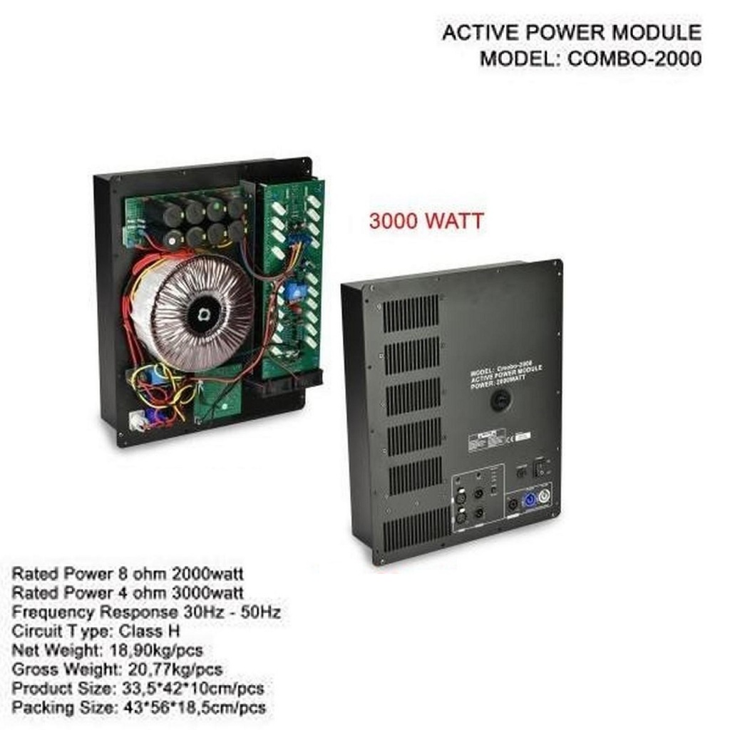 power kit ashley combo 2000 3000 watt class H original by ashley
