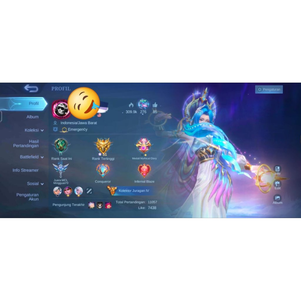 Jual akun ML anti HB