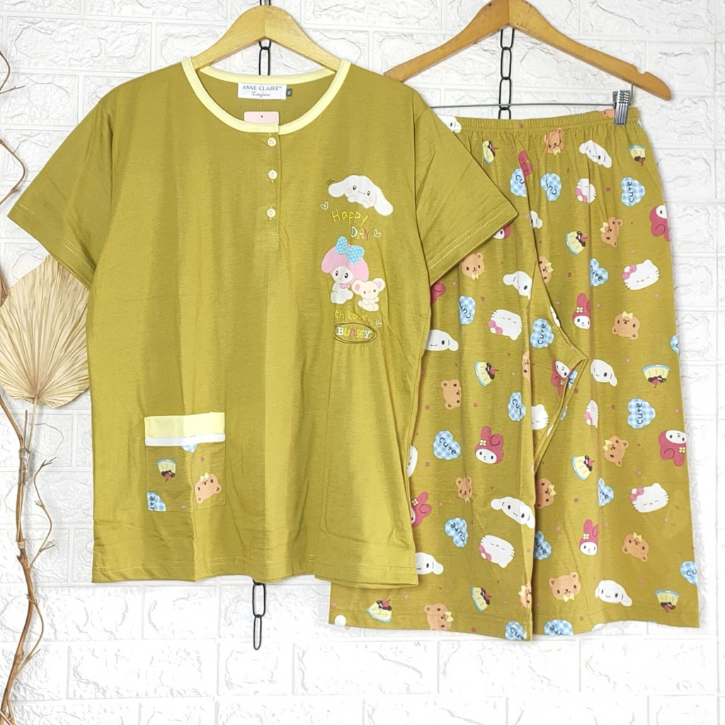 [COD]ALTA. Babydoll Anne Claire 3/4 JUMBO XL & 2L Baju Tidur Kaos Wanita