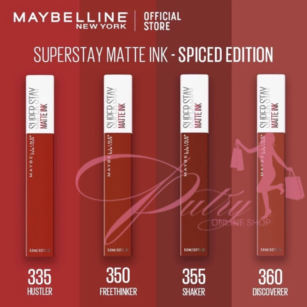 New Original Maybelline Superstay Matte Ink Lipstik Lipcream 30 + Varian Warna Yang Intens