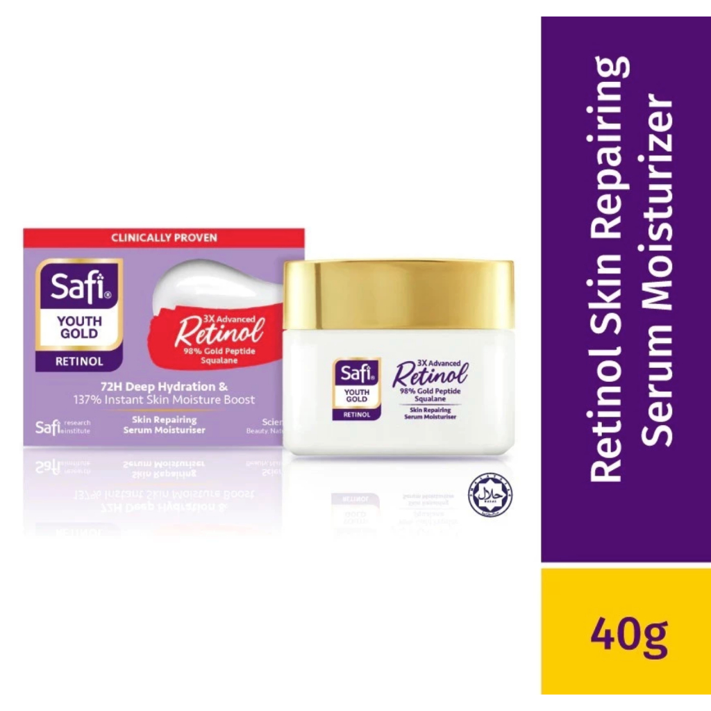 Safi Series Malay | Safi Youth Gold Retinol | Moisturizer Pelembab Wajah Anti Aging Brightening