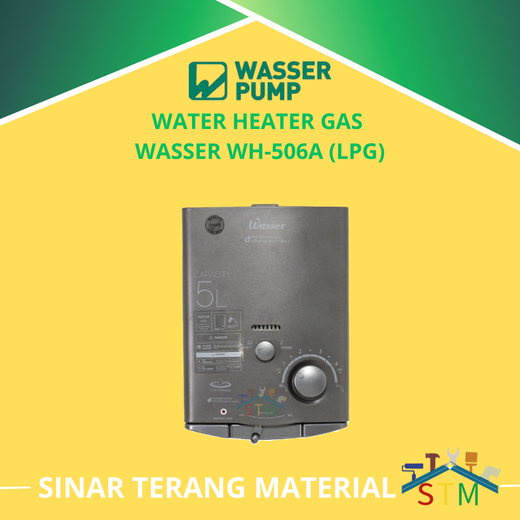 Water Heater Wasser WH-506A / Water Heater Wasser WH 506 A  - Gas LPG