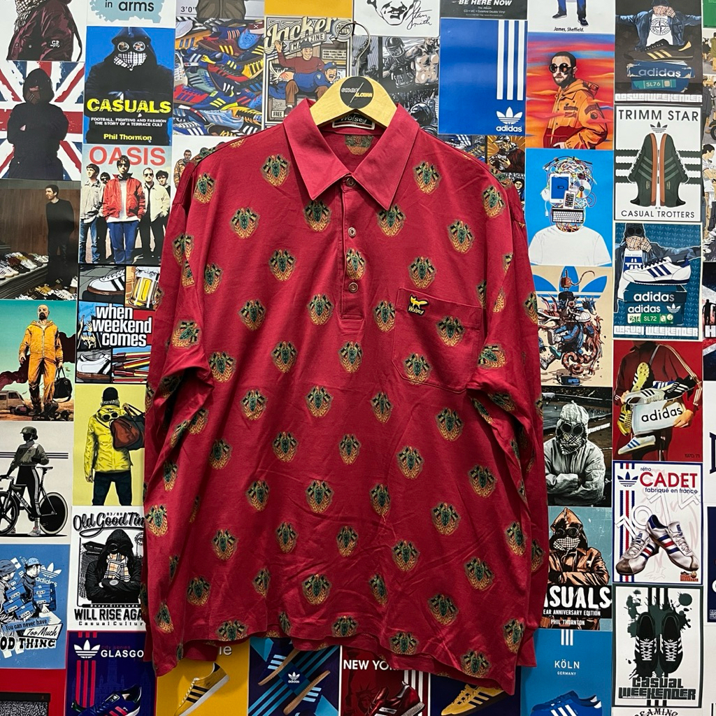 Long Sleeve / Polo Shirt / Rugby Shirt / Vintage / Second / WOLSEY