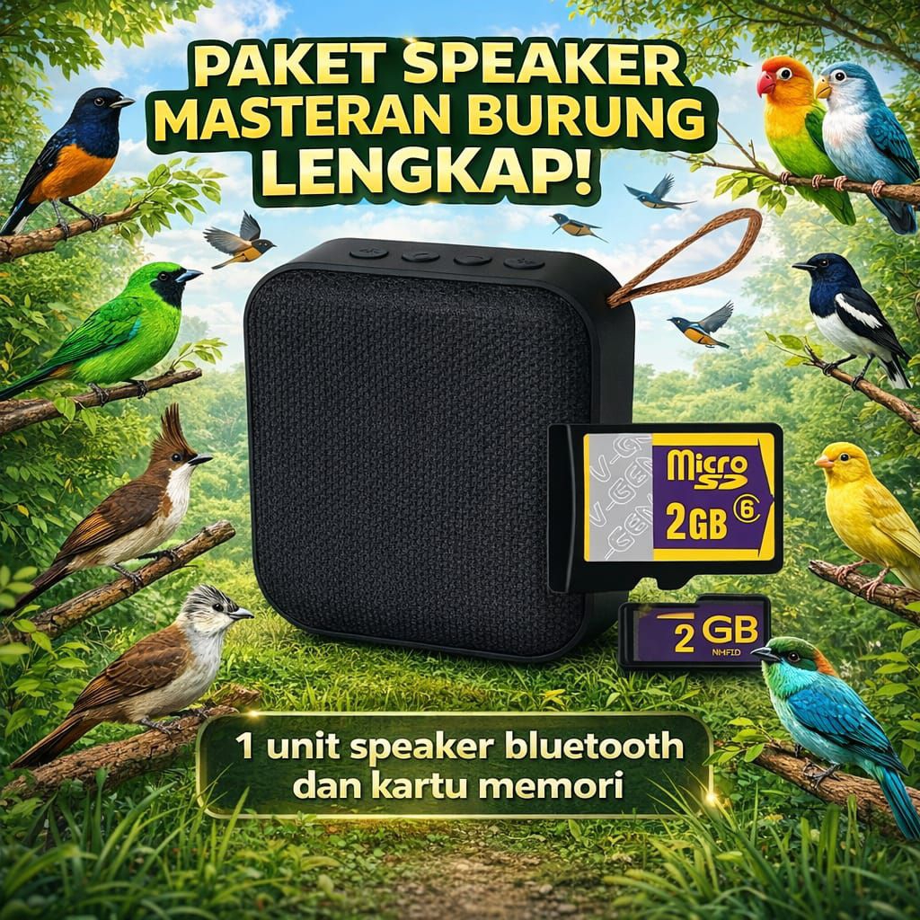 SPEAKER MP3 MASTERAN BURUNG BISA REQUEST ISINYA JAMINANHARGA TERMURAH