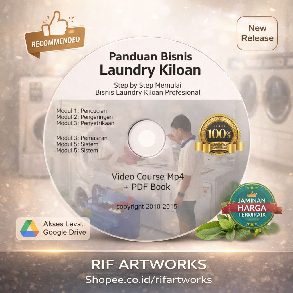 PROMO Tutorial Bisnis Laundry Kiloan - Rahasia Jutawan Laundry Kiloan - Cara Bisnis Laundri Coin- (b