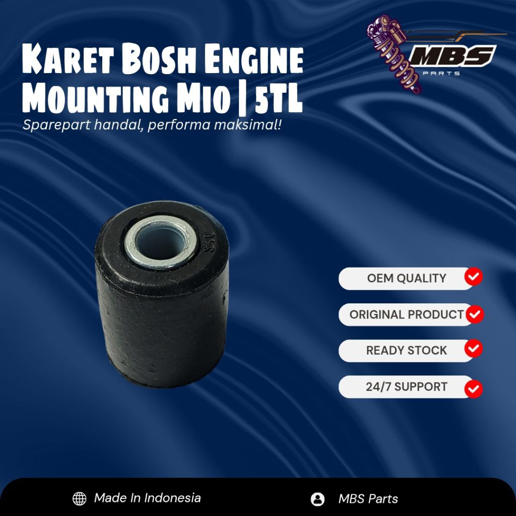 MBS PARTS Karet Bosh Bos Arm Mounting Engine Bearing Mesin  Mio Sporty J M3 Xeon Soul Nouvo