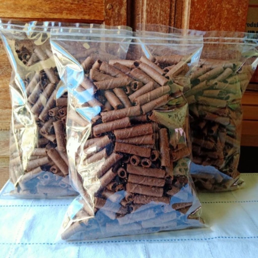 Wafer Roll Barcelona, Rasa Chocolate Cream, 500 Gram