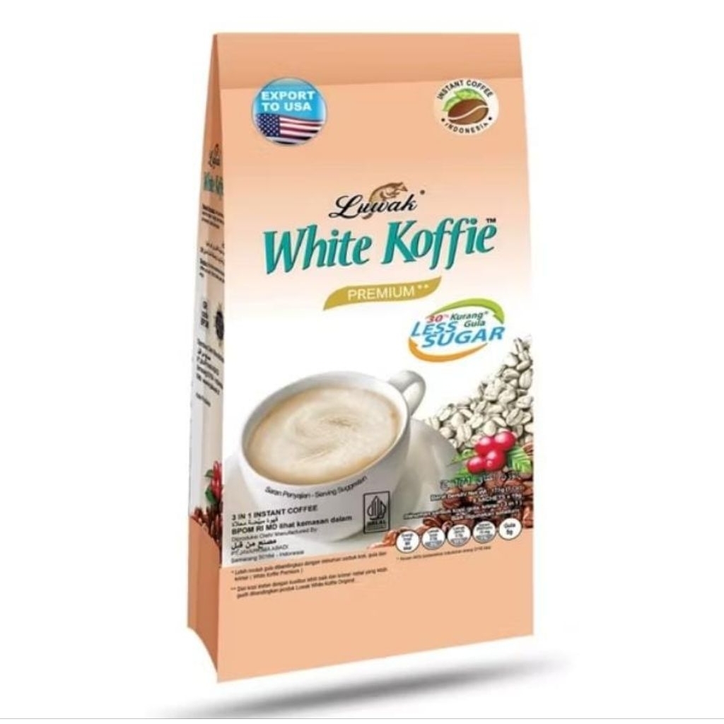 LUWAK WHITE KOFFIE PREMIUM LESS SUGAR