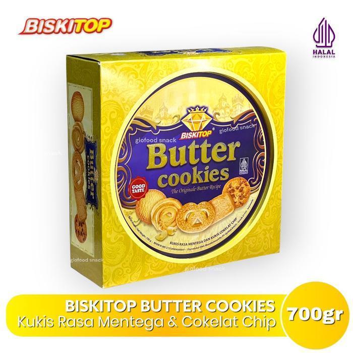 TBMODARMO BISKITOP BUTTER COOKIES 700GR KALENG BISKUIT LEBARAN