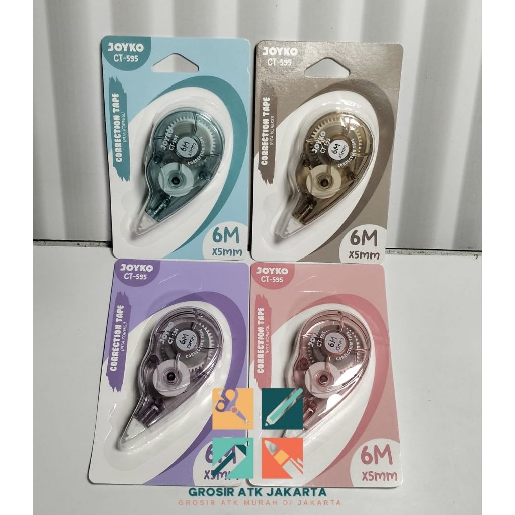 TIPEX KERTAS JOYKO CT595 PANJANG 6M/JOYKO TIPEX KERTAS MURAH