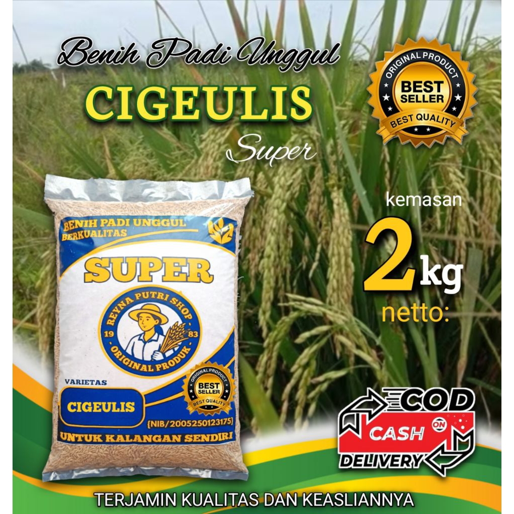 Benih padi cigeulis super unggul 2kg