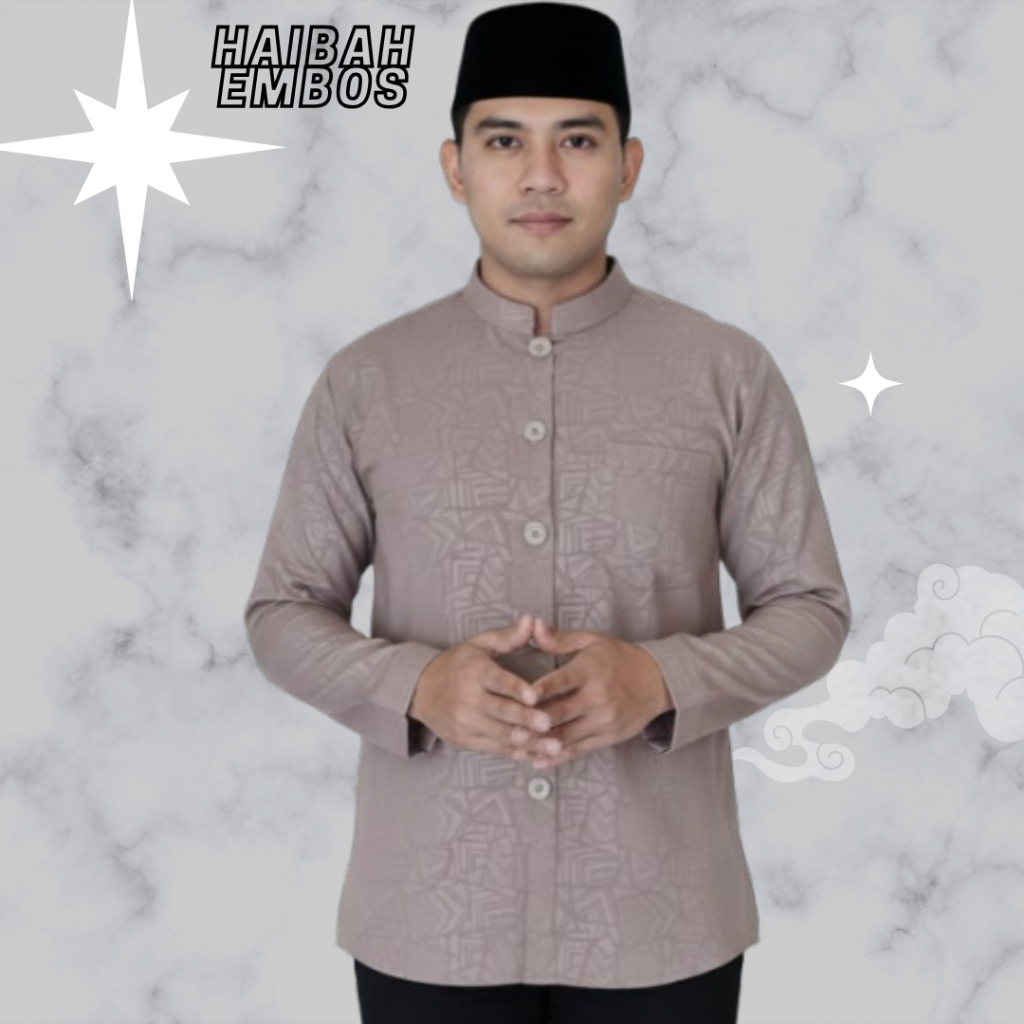 BAJU KOKO HAIBAH KOKO SULTAN Premium Motif Emboss