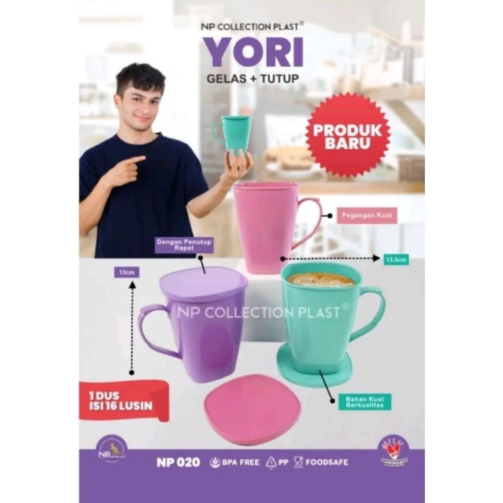 GELAS MINUM/GELAS TUTUP PLASTIK