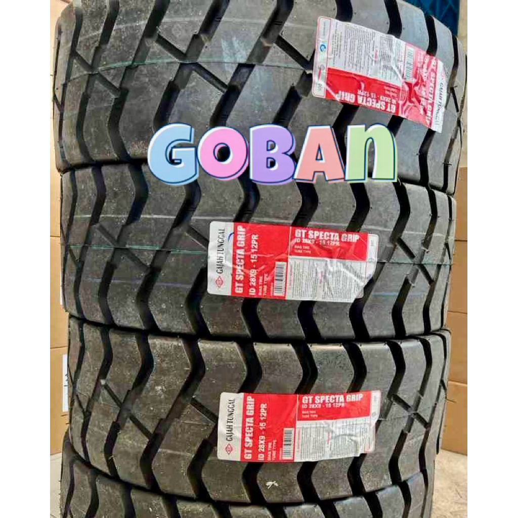 Ban forklift 28x9-15 GT Specta Grip 12PR Gajah Tunggal 28 9 15 Ban Forklift Industri Luaran Saja