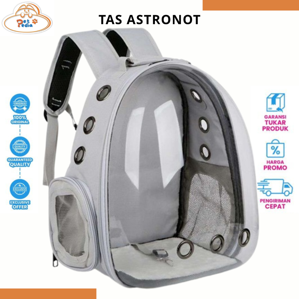 Capsule Pet Carrier (Tas Astronot) - Tas Untuk Membawa Kucing Model Astronot