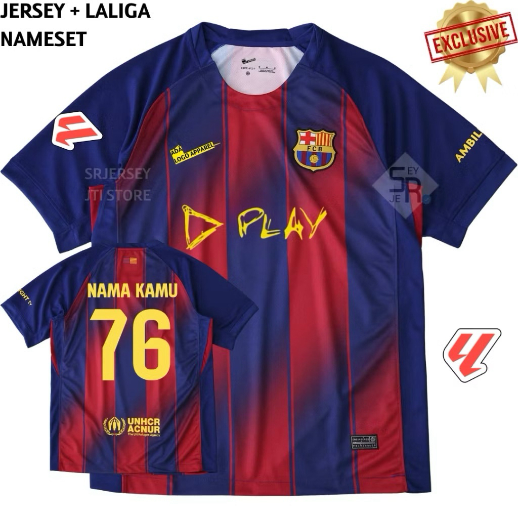 Jersey Barcelona Home Special El Clasico 2025 2026 - Jersey Barca Terbaru Grade Original