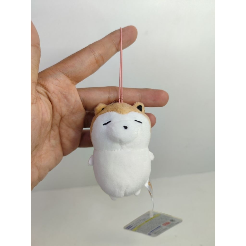 boneka anjing shiba inu mini keychain
