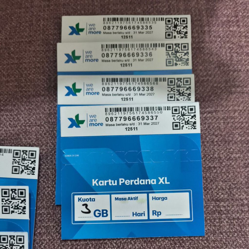 Kartu Perdana XL 3GB 30 Hari - XL HOME: SEGEL, Kuota Besar, Masa Aktif Panjang, Mudah diaktifkan