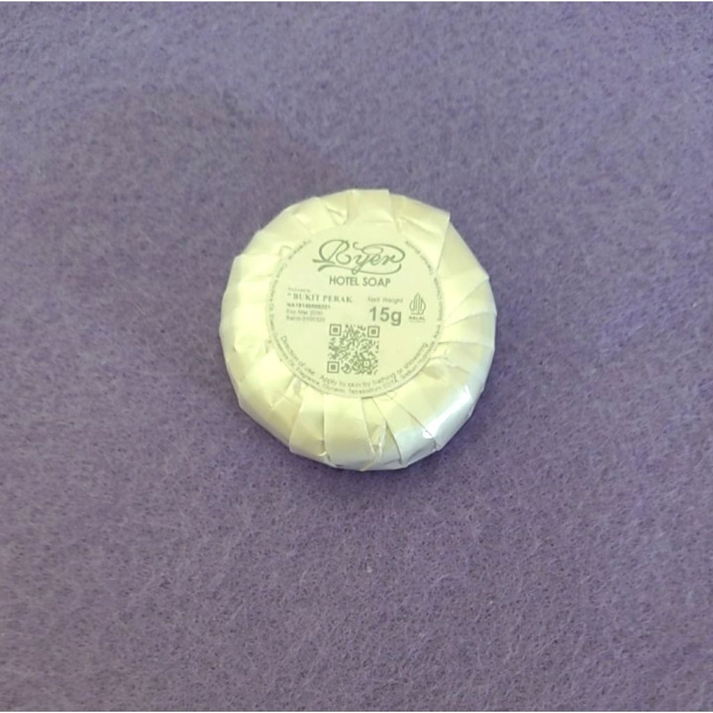 Sabun Hotel bulat 15gr RYER (50pcs)