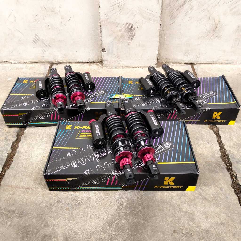 Twin Shock Shok Sekok Skok Shokbreaker Belakang Variasi Tabung Atas K-factory K Factory Type CR Pro 
