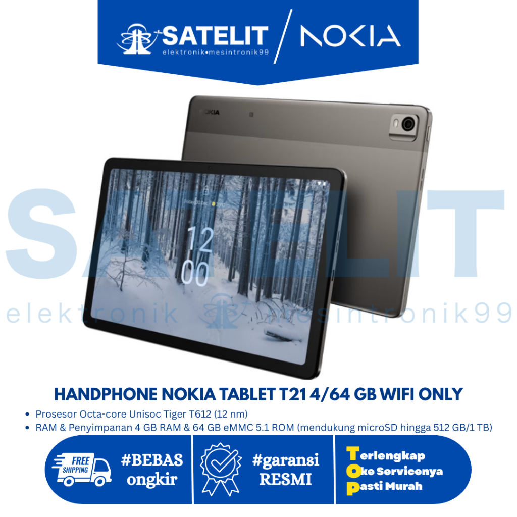 HANDPHONE NOKIA TABLET T21 4/64 GB WIFI ONLY