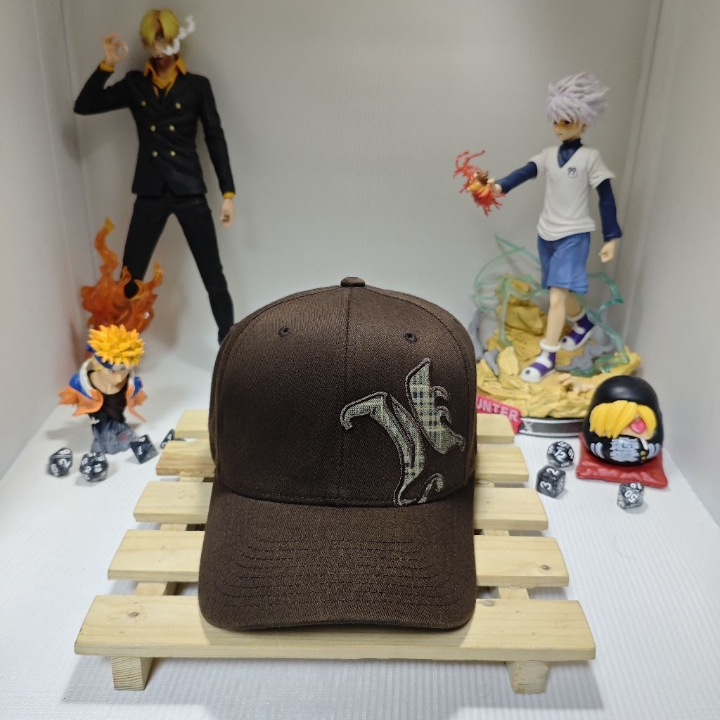 Topi Hurley Brown Flexfit Original | Fitted Cap Premium Bordir Logo