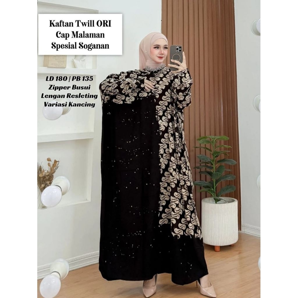 Gamis Kaftan Rayon Premium Twill Ori