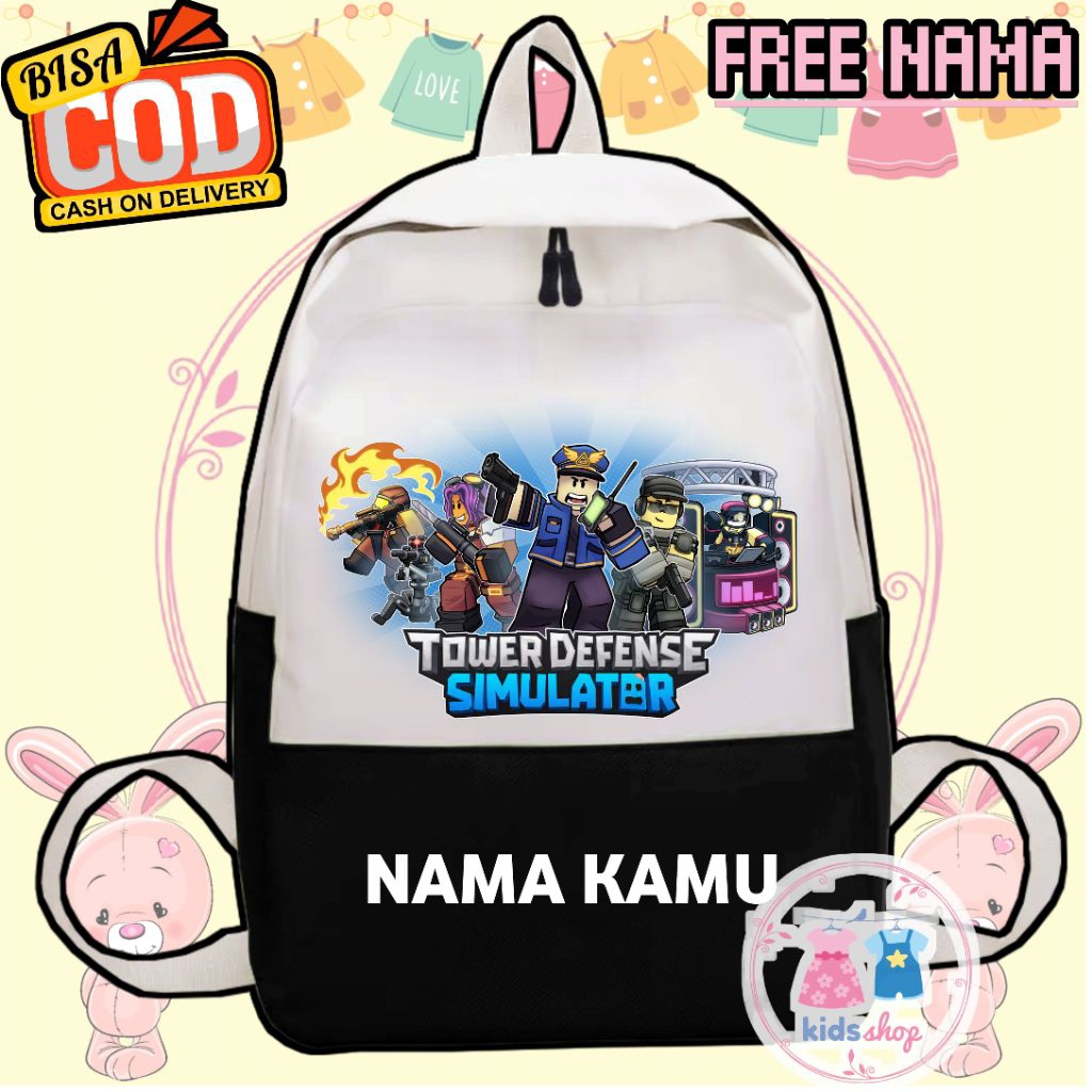 TAS RANSEL ANAK ROBLOX TOWER DEFENSE SIMULATOR