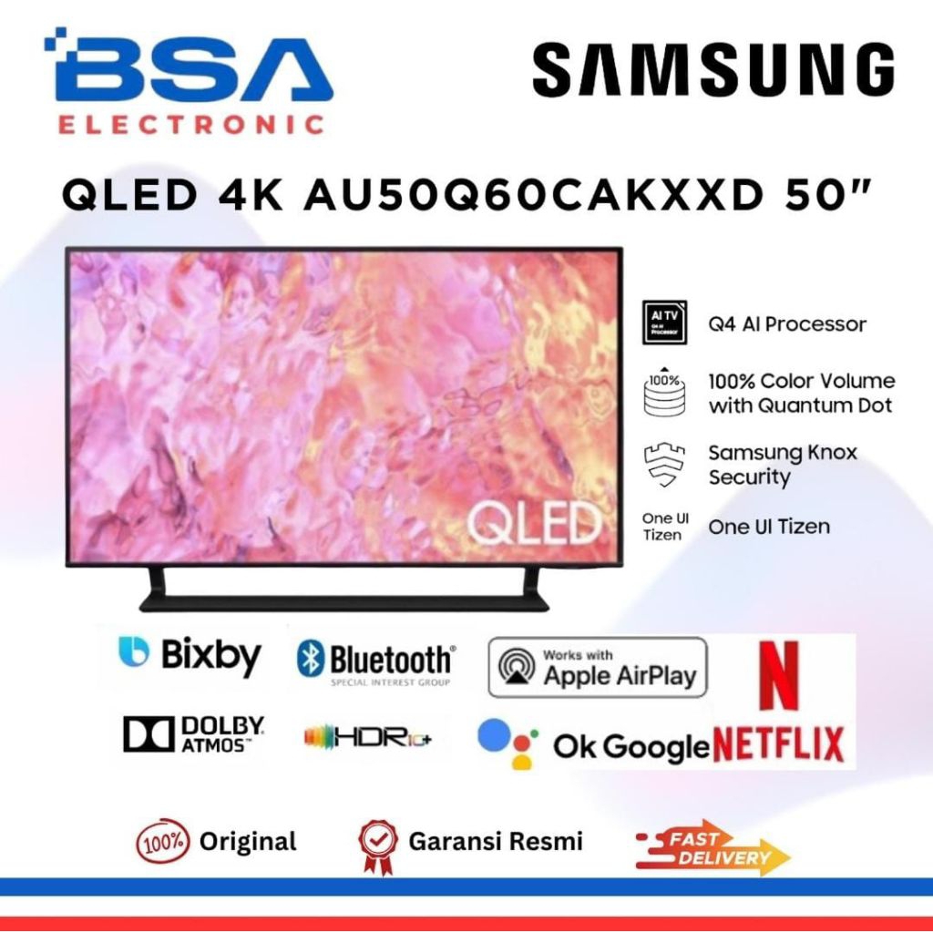 Samsung TV 50Q60C QLED Smart TV UHD 4K 50 Inch