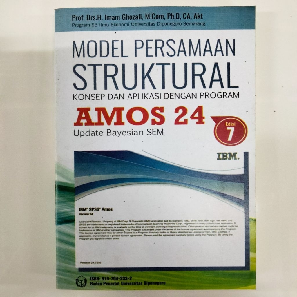 Model Persamaan Struktural Konsep dan Aplikasi dengan Program AMOS 24 Update Bayesian SEM Edisi 7 - 