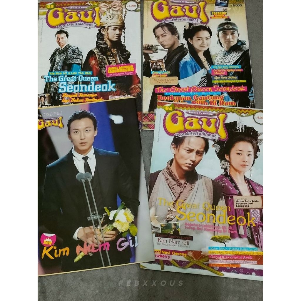 [PRELOVED] Tabloid Gaul + Poster Queen Seondeok Kim Namgil Lee Yo Won Go Hyunjung