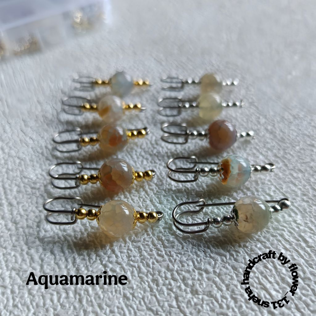 bros peniti besar batu alam asli 10mm simple dan elegan