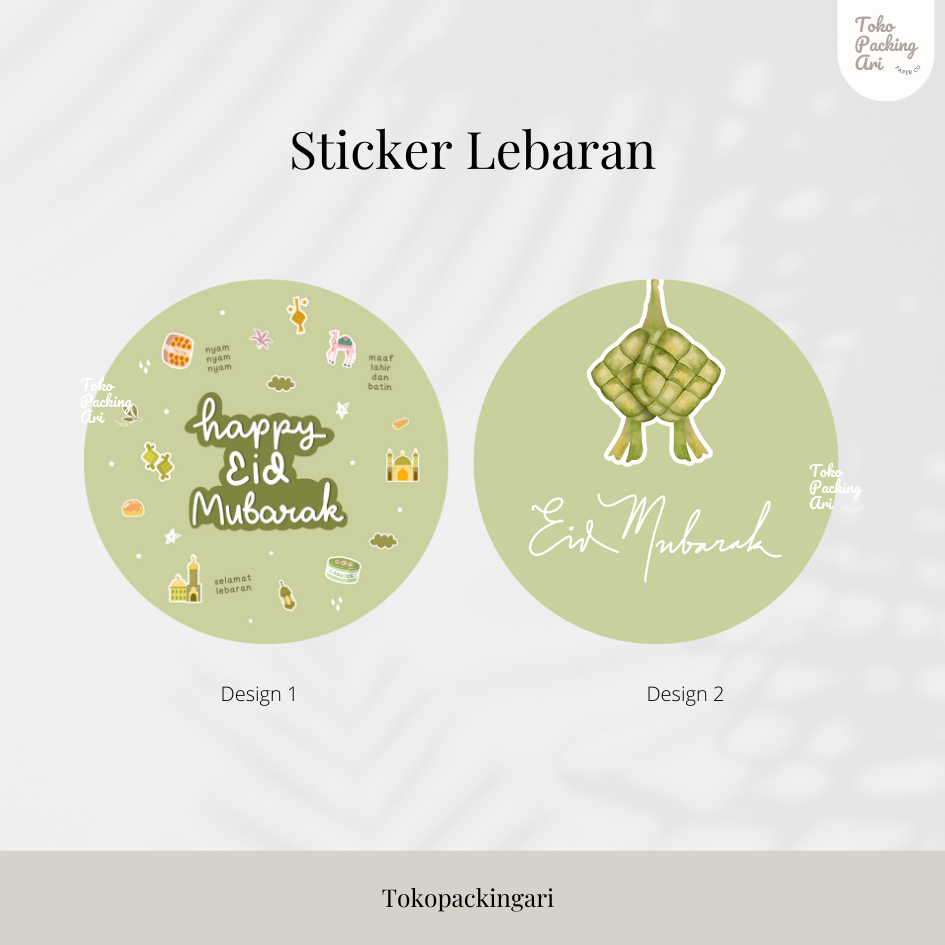 Sticker Lebaran | Sticker Toples Lebaran | Sticker Hampers Idul Fitri