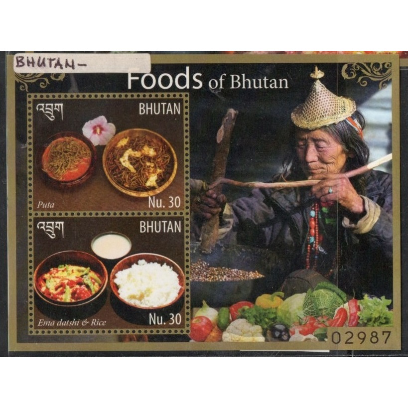 Prangko Tema Makanan 102 Bhutan