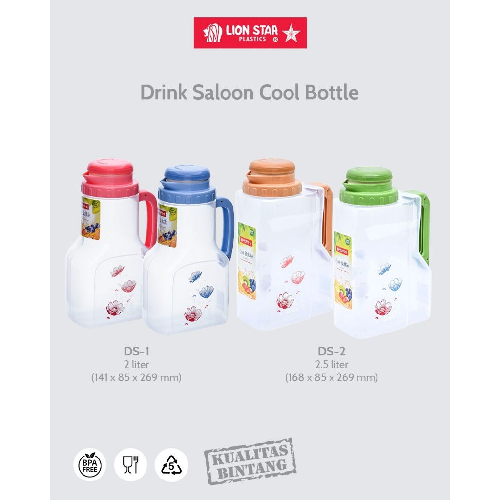 LION STAR DS-1 Drink Saloon Cool Bottle 2 Liter  Jug Kulkas